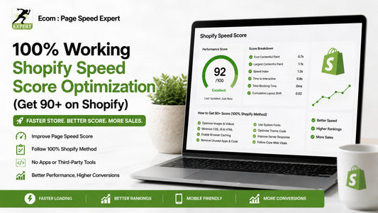 100% Working Shopify Speed Score Optimization